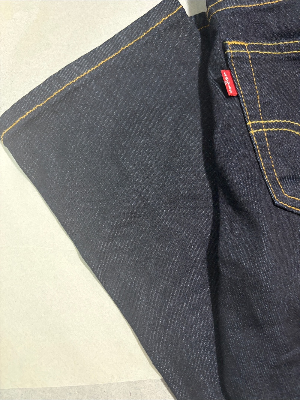 Levi's Slim Jeans in Dark Indigo with Contrast Stitching - Picture 5 of 7